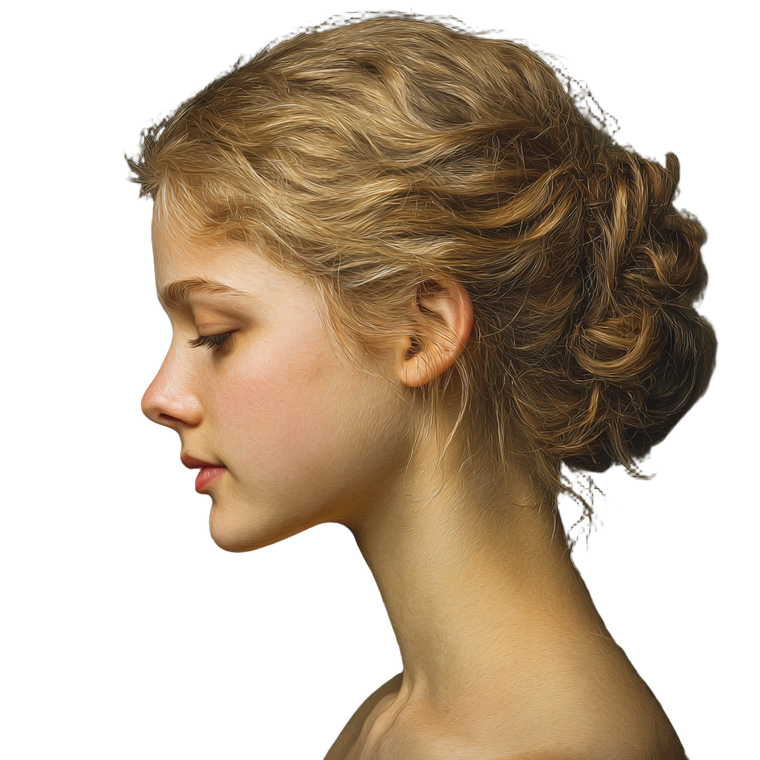 Classical Portrait Beauty Vinyl Car Decal Sticker – Waterproof & UV-Resistant 3.4133333333333336"