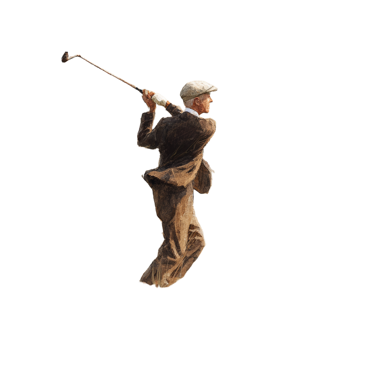 Golfer V2 Vinyl Car Decal Sticker – Waterproof & UV-Resistant 3.4133333333333336"