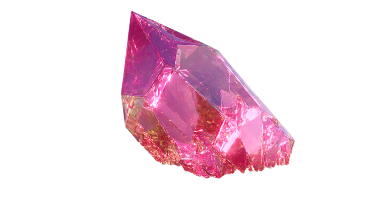 Glowing Pink Gem Vinyl Car Decal Sticker – Waterproof & UV-Resistant 5.4