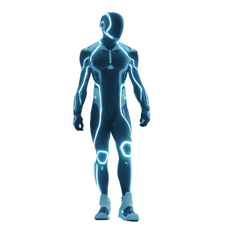Tron Character Model Vinyl Car Decal Sticker – Waterproof & UV-Resistant 6.826666666666667"