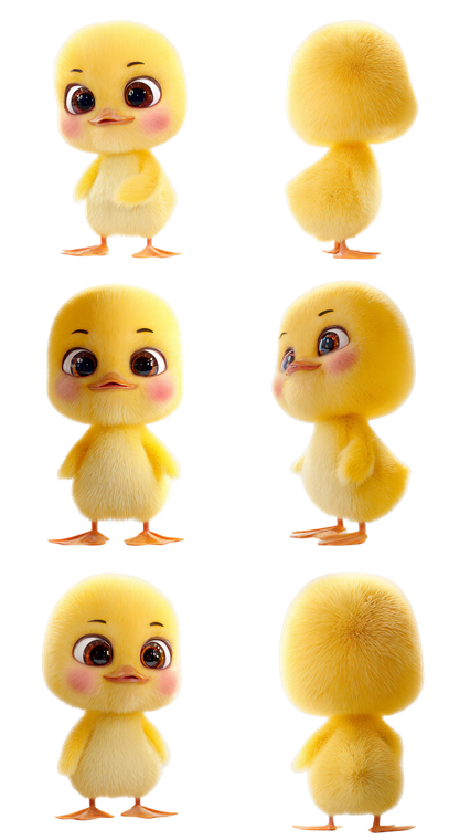 Fluffy Yellow Duckling V7 Vinyl Car Decal Sticker – Waterproof & UV-Resistant 9.706666666666667"