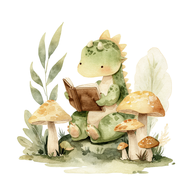 Baby Dragon Reading V2 Vinyl Car Decal Sticker – Waterproof & UV-Resistant 3.4133333333333336"