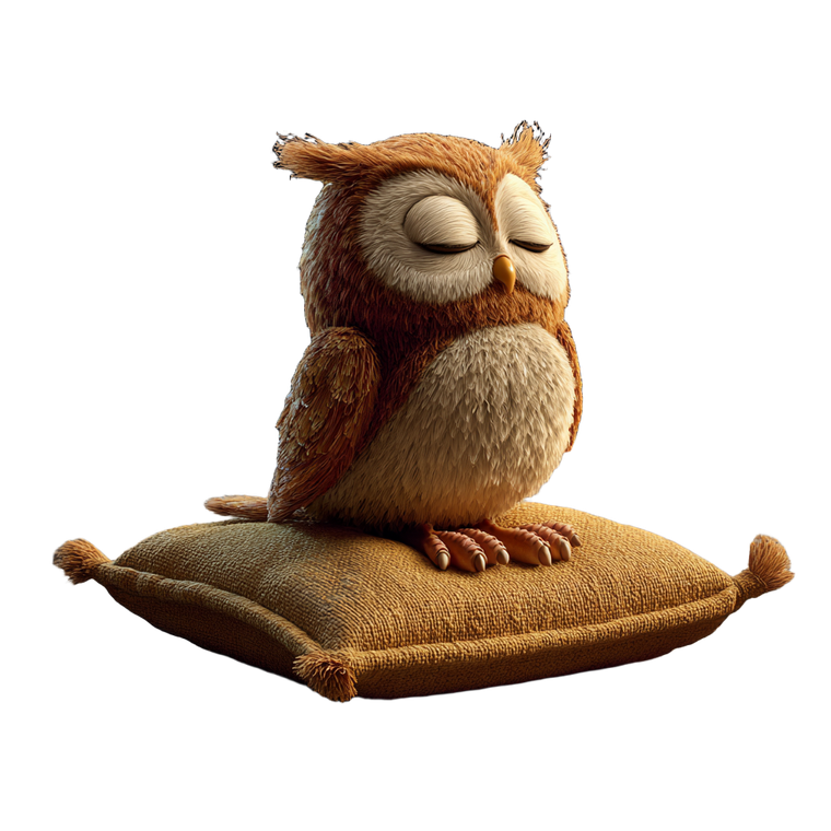 Sleeping Moon Owl Vinyl Car Decal Sticker – Waterproof & UV-Resistant 3.4133333333333336"