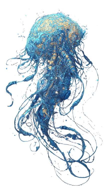 Floating Magical Brain Vinyl Car Decal Sticker – Waterproof & UV-Resistant 9.706666666666667"