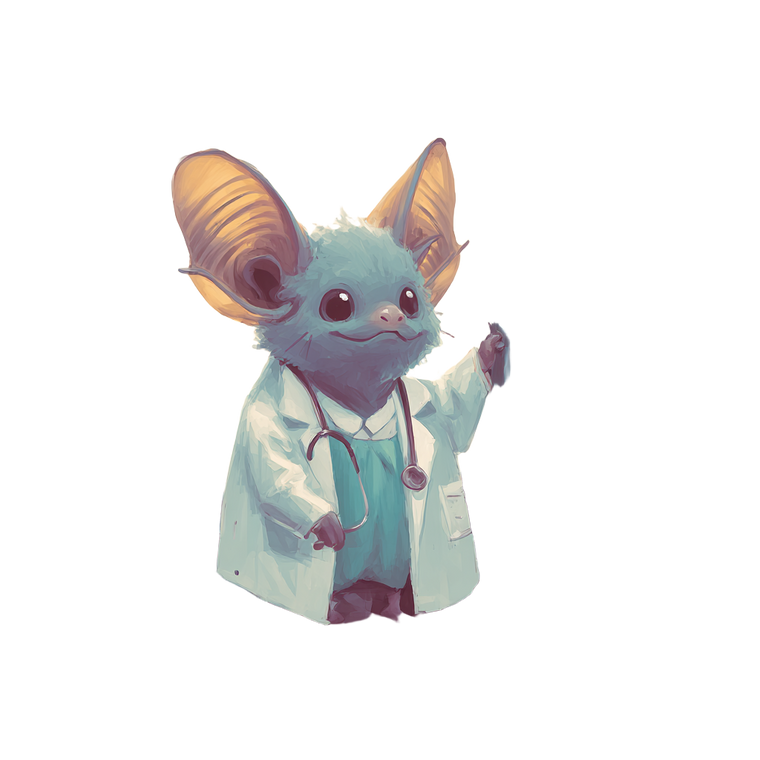 Labcoat Bat Vinyl Car Decal Sticker – Waterproof & UV-Resistant 3.4133333333333336"