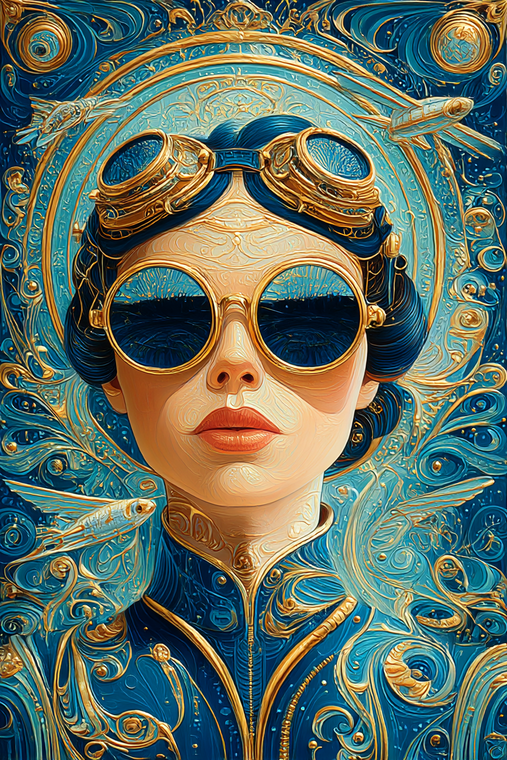 Atompunk Princess V14 Vinyl Car Decal Sticker – Waterproof & UV-Resistant 8.96"