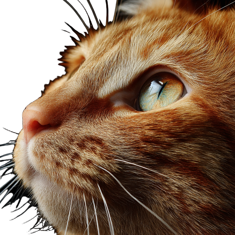 Ginger Tabby Cat V12 Vinyl Car Decal Sticker – Waterproof & UV-Resistant 6.826666666666667"