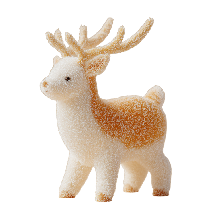 Cute Deer Plush Vinyl Car Decal Sticker – Waterproof & UV-Resistant 3.4133333333333336"