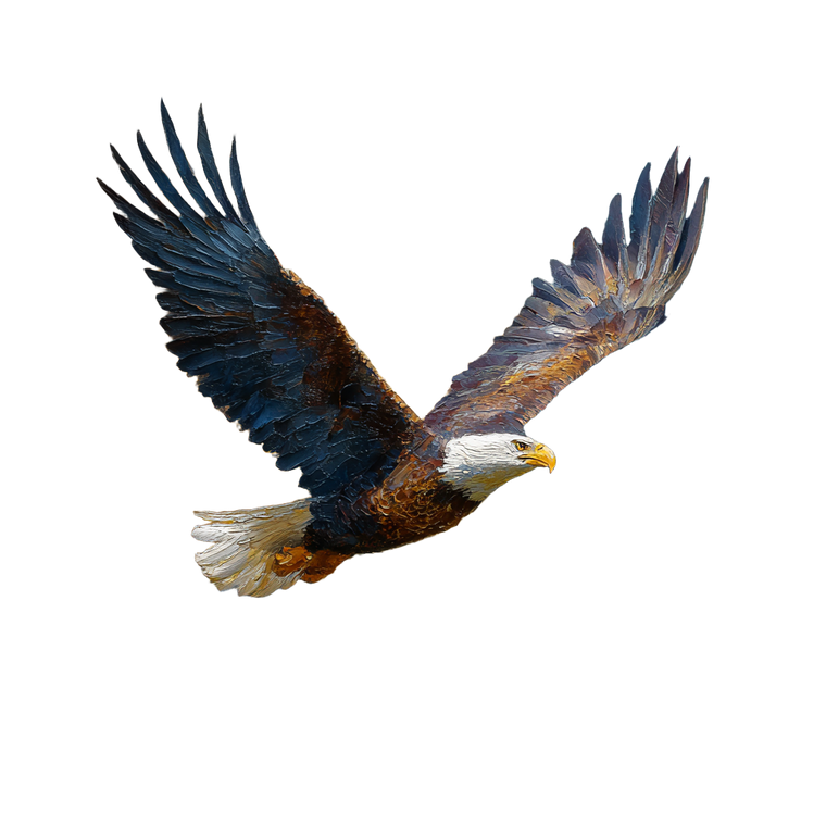 Majestic Bald Eagle V26 Vinyl Car Decal Sticker – Waterproof & UV-Resistant 6.826666666666667"