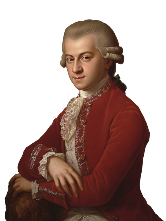 Mozart Portrait V3 Vinyl Car Decal Sticker – Waterproof & UV-Resistant 8.213333333333333"