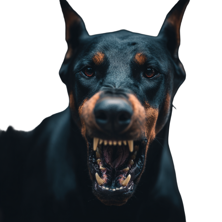Aggressive Doberman V3 Vinyl Car Decal Sticker – Waterproof & UV-Resistant 6.826666666666667"