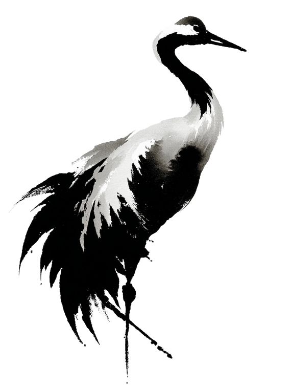 Sandhill Crane Logo Vinyl Car Decal Sticker – Waterproof & UV-Resistant 8.213333333333333"