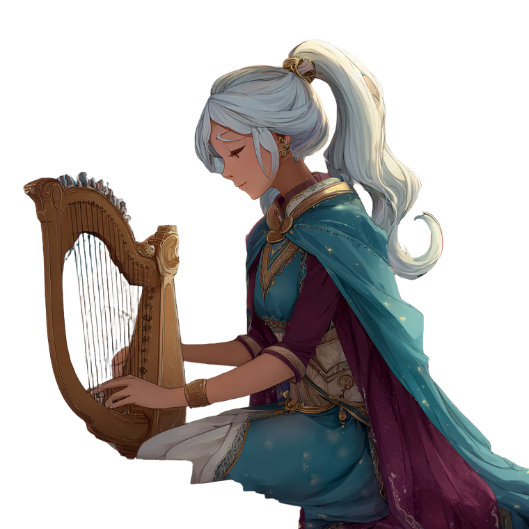 Celestial Bard Merchant Vinyl Car Decal Sticker – Waterproof & UV-Resistant 3.4133333333333336"