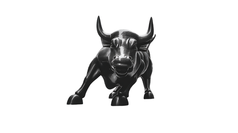 Wall Street Bull V6 Vinyl Car Decal Sticker – Waterproof & UV-Resistant 2.72"