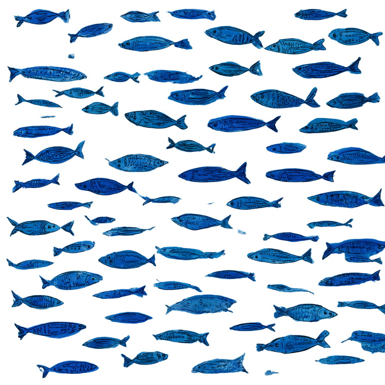 Mini Fish Swarm Vinyl Car Decal Sticker – Waterproof & UV-Resistant 3.4133333333333336"