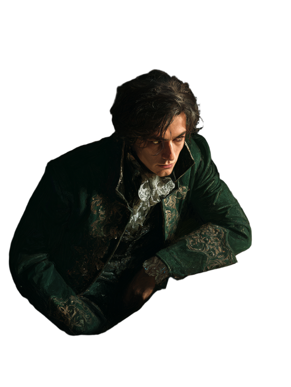 Fallen Nobleman Portrait Vinyl Car Decal Sticker – Waterproof & UV-Resistant 8.213333333333333"