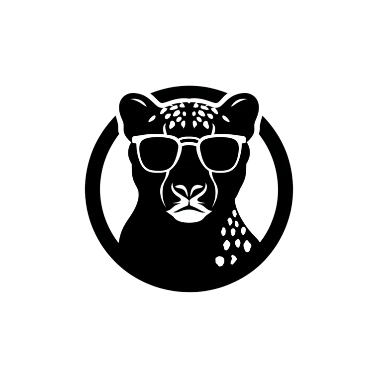 Cheetah Logo Vinyl Car Decal Sticker – Waterproof & UV-Resistant 6.826666666666667"