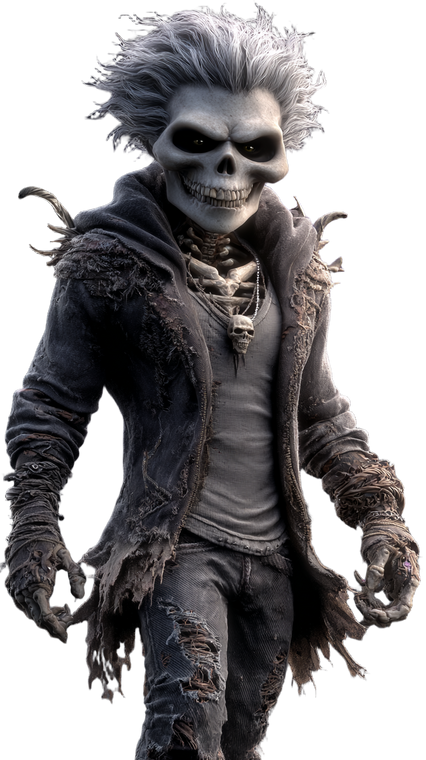 Evil Skeleton Lich V2 Vinyl Car Decal Sticker – Waterproof & UV-Resistant 9.706666666666667"