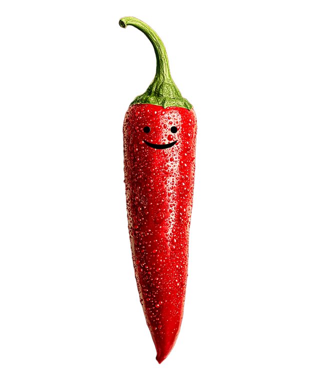 Human Chili Pepper Vinyl Car Decal Sticker – Waterproof & UV-Resistant 8.0"