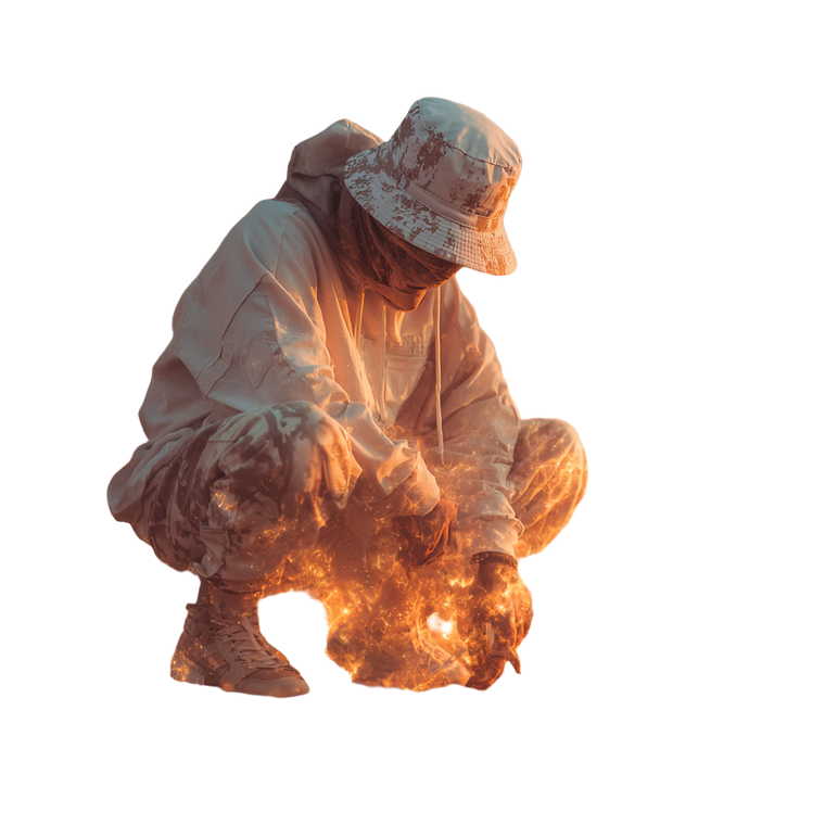 Mysterious Kurdish Rapper Vinyl Car Decal Sticker – Waterproof & UV-Resistant 3.4133333333333336"