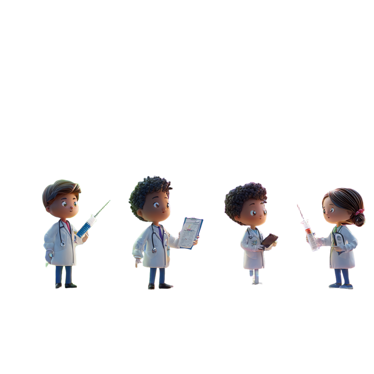 Tiny Doctors Vs Bacteria Vinyl Car Decal Sticker – Waterproof & UV-Resistant 3.4133333333333336"