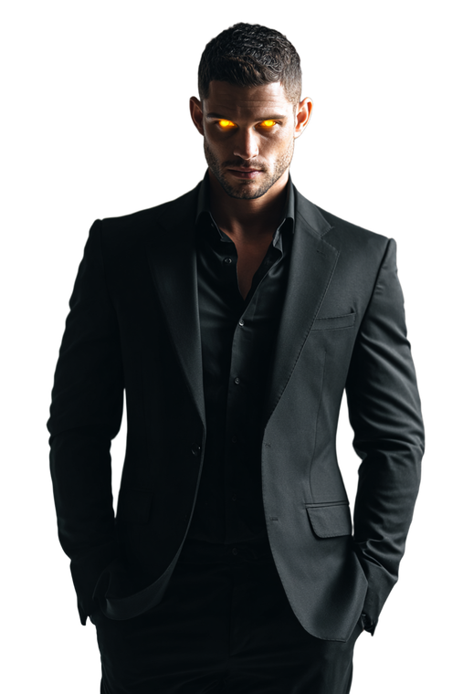 Handsome Man Suit V9 Vinyl Car Decal Sticker – Waterproof & UV-Resistant 8.96"