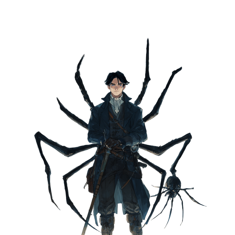 Fantasy Spider Wanderer Vinyl Car Decal Sticker – Waterproof & UV-Resistant 3.4133333333333336"
