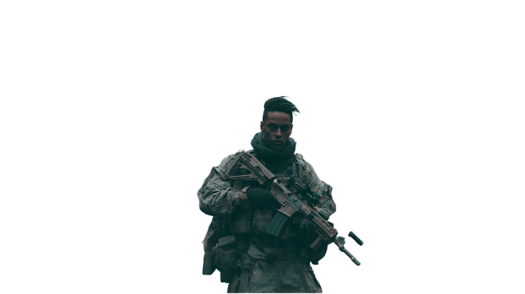 Futuristic Soldier V24 Vinyl Car Decal Sticker – Waterproof & UV-Resistant 2.72"