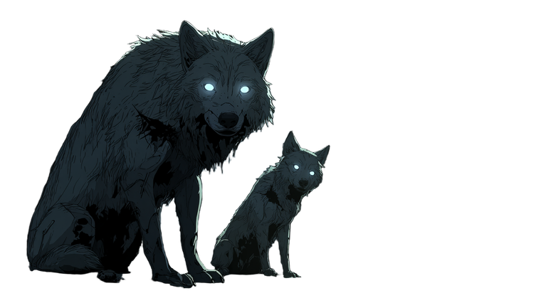 Wolf And Pup V2 Vinyl Car Decal Sticker – Waterproof & UV-Resistant 5.4