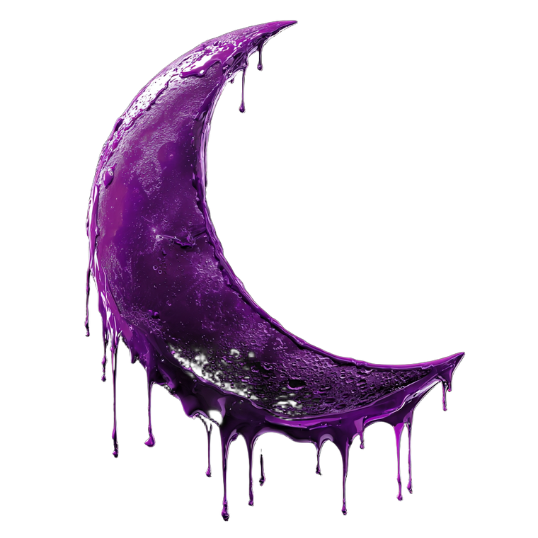 Dripping Moon Vinyl Car Decal Sticker – Waterproof & UV-Resistant 3.4133333333333336"