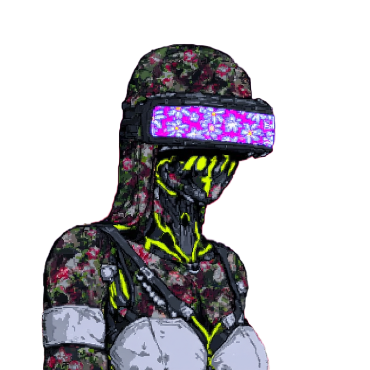 Cyborg Crypto Trader Vinyl Car Decal Sticker – Waterproof & UV-Resistant 3.4133333333333336"