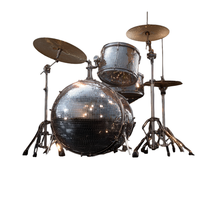 Disco Drum Vinyl Car Decal Sticker – Waterproof & UV-Resistant 6.826666666666667"