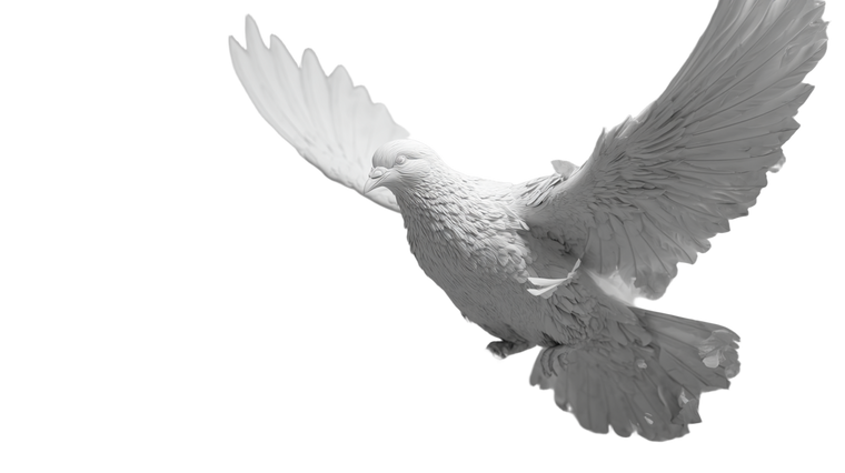 Flying Pigeon Art Vinyl Car Decal Sticker – Waterproof & UV-Resistant 2.72"