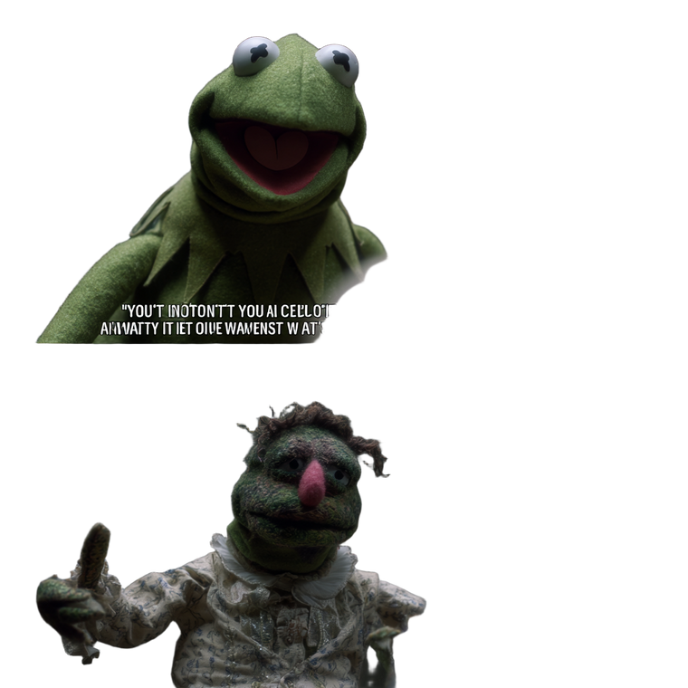 Kermit Yelling At Gonzo Vinyl Car Decal Sticker – Waterproof & UV-Resistant 3.4133333333333336"