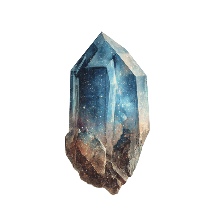 Quartz Crystal Point Vinyl Car Decal Sticker – Waterproof & UV-Resistant 3.4133333333333336"