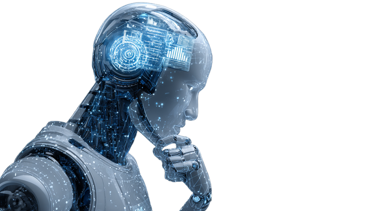 Ai Robot Head V3 Vinyl Car Decal Sticker – Waterproof & UV-Resistant 2.72"