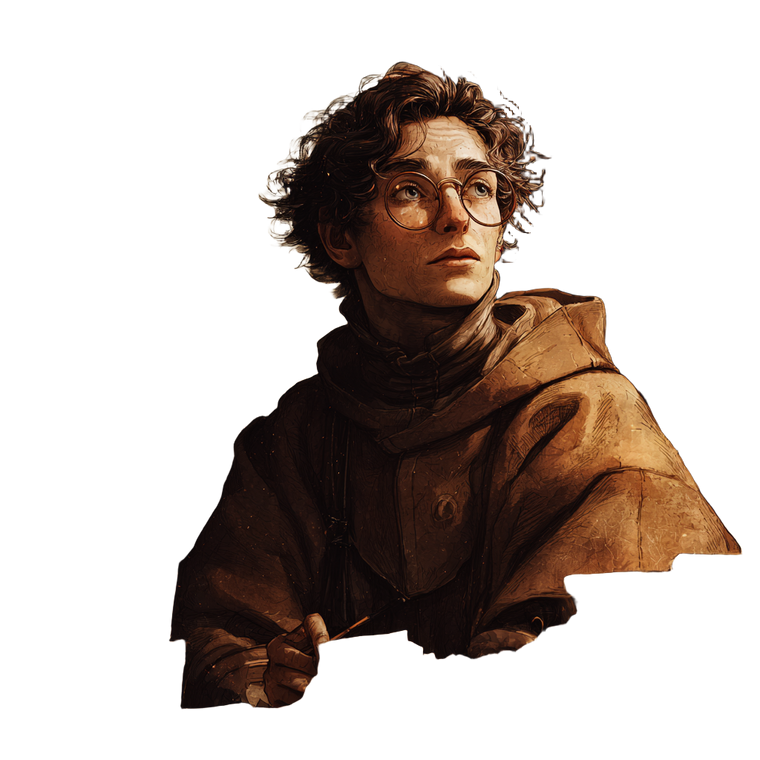 Shy Half-Elf Scholar Vinyl Car Decal Sticker – Waterproof & UV-Resistant 3.4133333333333336"