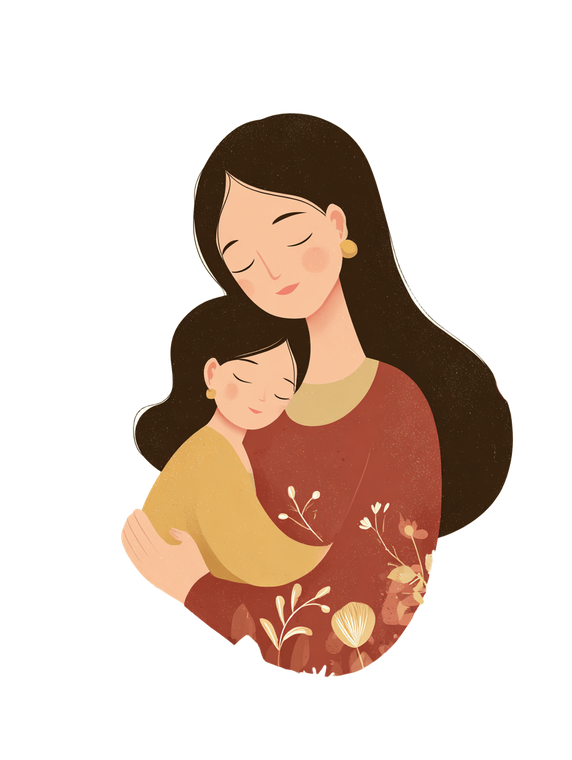 Mother And Daughter V128 Vinyl Car Decal Sticker – Waterproof & UV-Resistant 4.1066666666666665"