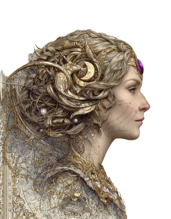 Goddess Drawing V2 Vinyl Car Decal Sticker – Waterproof & UV-Resistant 8.32"
