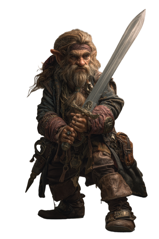 Raging Gnome Barbarian V2 Vinyl Car Decal Sticker – Waterproof & UV-Resistant 4.4