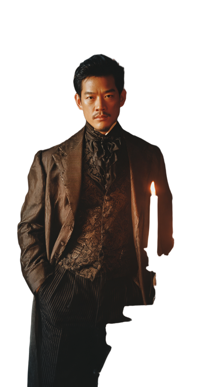Victorian Vampire Portrait Vinyl Car Decal Sticker – Waterproof & UV-Resistant 4.8533333333333335"