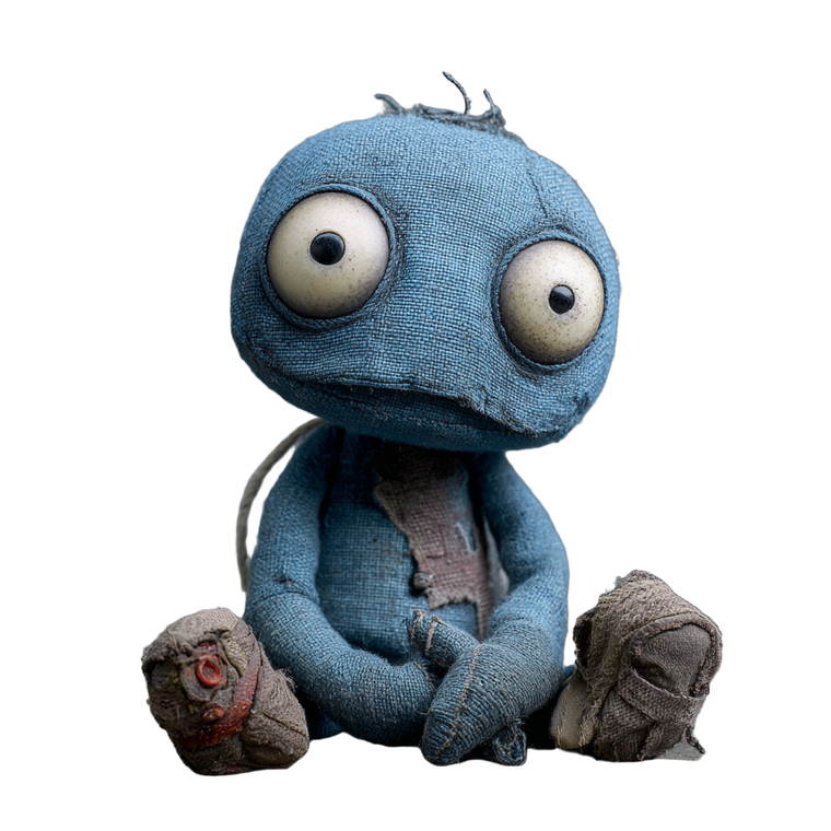 Horrifying Rag Doll Vinyl Car Decal Sticker – Waterproof & UV-Resistant 3.4133333333333336"