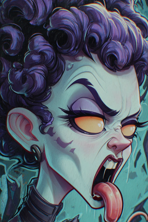 Graffiti Bride Sticker Vinyl Car Decal Sticker – Waterproof & UV-Resistant 8.96"