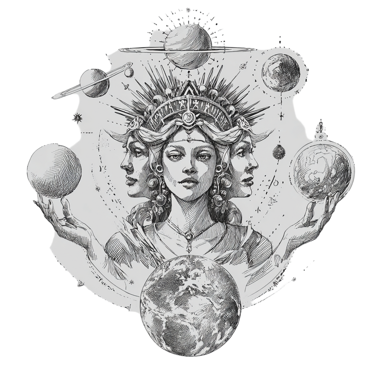 Divine Feminine Sketch Vinyl Car Decal Sticker – Waterproof & UV-Resistant 3.4133333333333336"