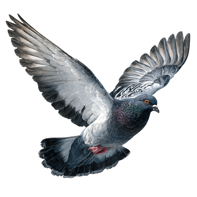 Flying Pigeon V4 Vinyl Car Decal Sticker – Waterproof & UV-Resistant 3.4133333333333336"