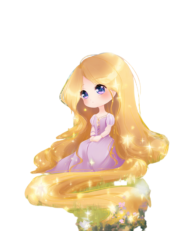 Magical Chibi Princess Vinyl Car Decal Sticker – Waterproof & UV-Resistant 8.213333333333333"