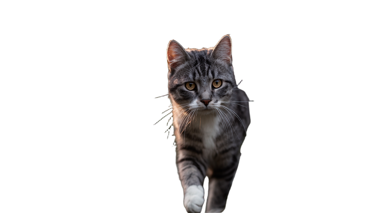 Grey Tabby Cat Vinyl Car Decal Sticker – Waterproof & UV-Resistant 5.4