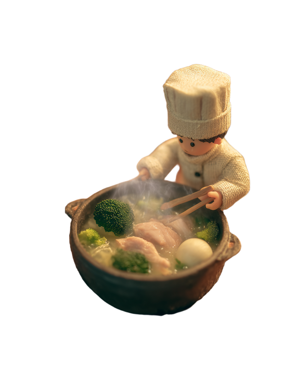 Miniature Chef Cooking V4 Vinyl Car Decal Sticker – Waterproof & UV-Resistant 4.0"