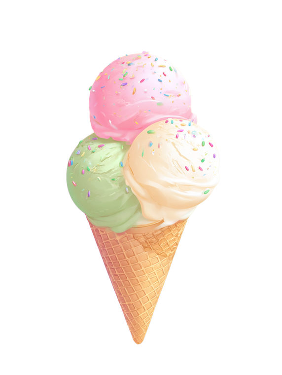 Joyful Ice Cream Vinyl Car Decal Sticker – Waterproof & UV-Resistant 8.213333333333333"
