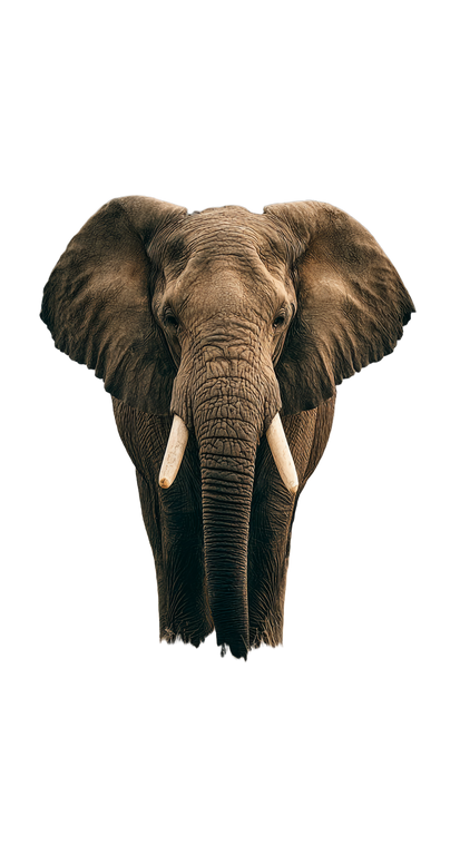 Majestic African Elephant V2 Vinyl Car Decal Sticker – Waterproof & UV-Resistant 4.906666666666666"